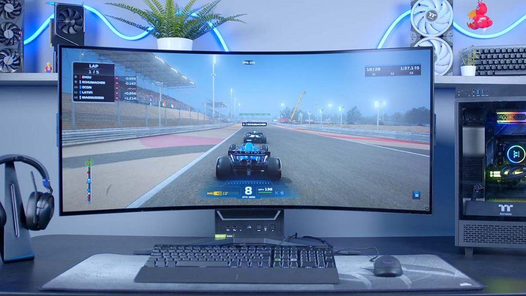 Corsair XENEON Flex 45WQHD240, Computers en Software, Monitoren, Zo goed als nieuw, 201 Hz of meer, DisplayPort, HDMI, USB-C, Gaming