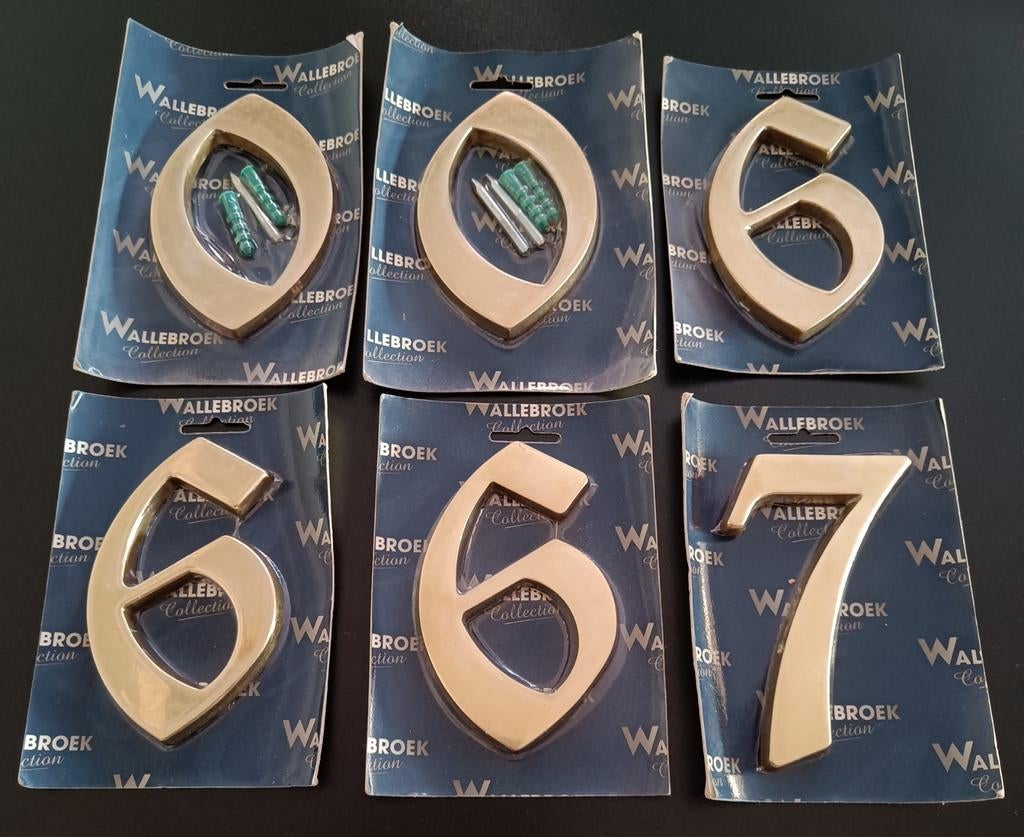 Numéros de maison de la collection Wallebroek., Enlèvement ou Envoi, Neuf, Cuivre ou Laiton, Autres types
