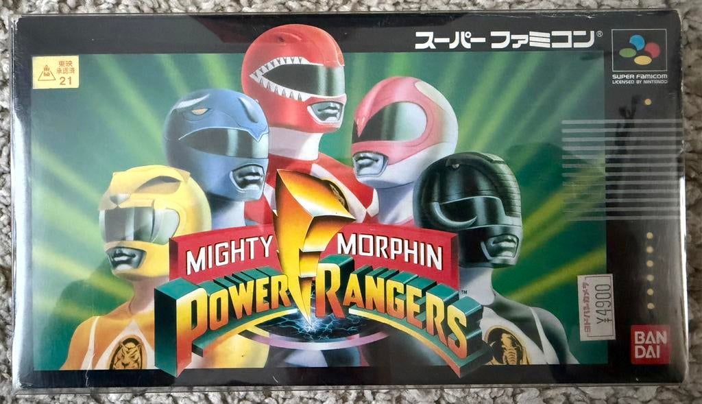 Mighty Morphin Power Rangers voor Sfc SNES JPN, Games en Spelcomputers, Spelcomputers | Nintendo Super NES, Zo goed als nieuw