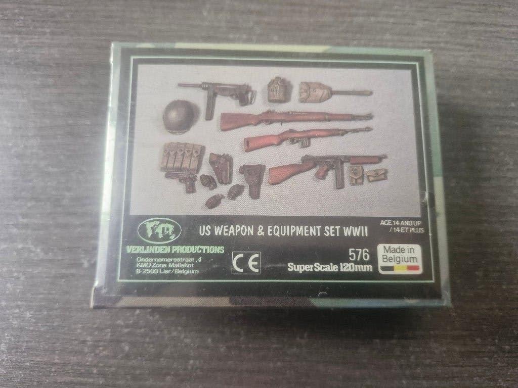 Verlinden Super Scale 120mm US Weapon & Equipment Set WWII, Ophalen of Verzenden, Nieuw, Groter dan 1:32