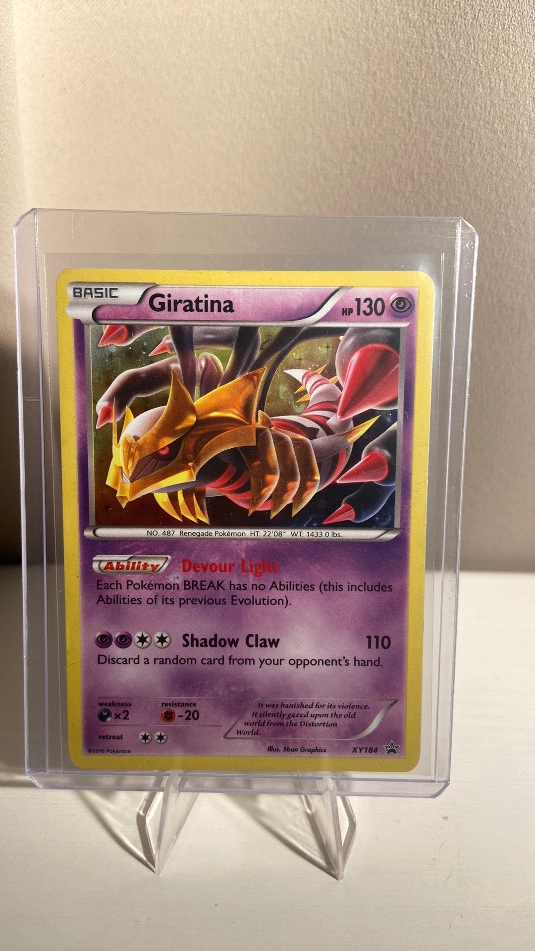 Giratina Pokemon promo card, Envoi, Utilisé, Cartes en vrac, Foil