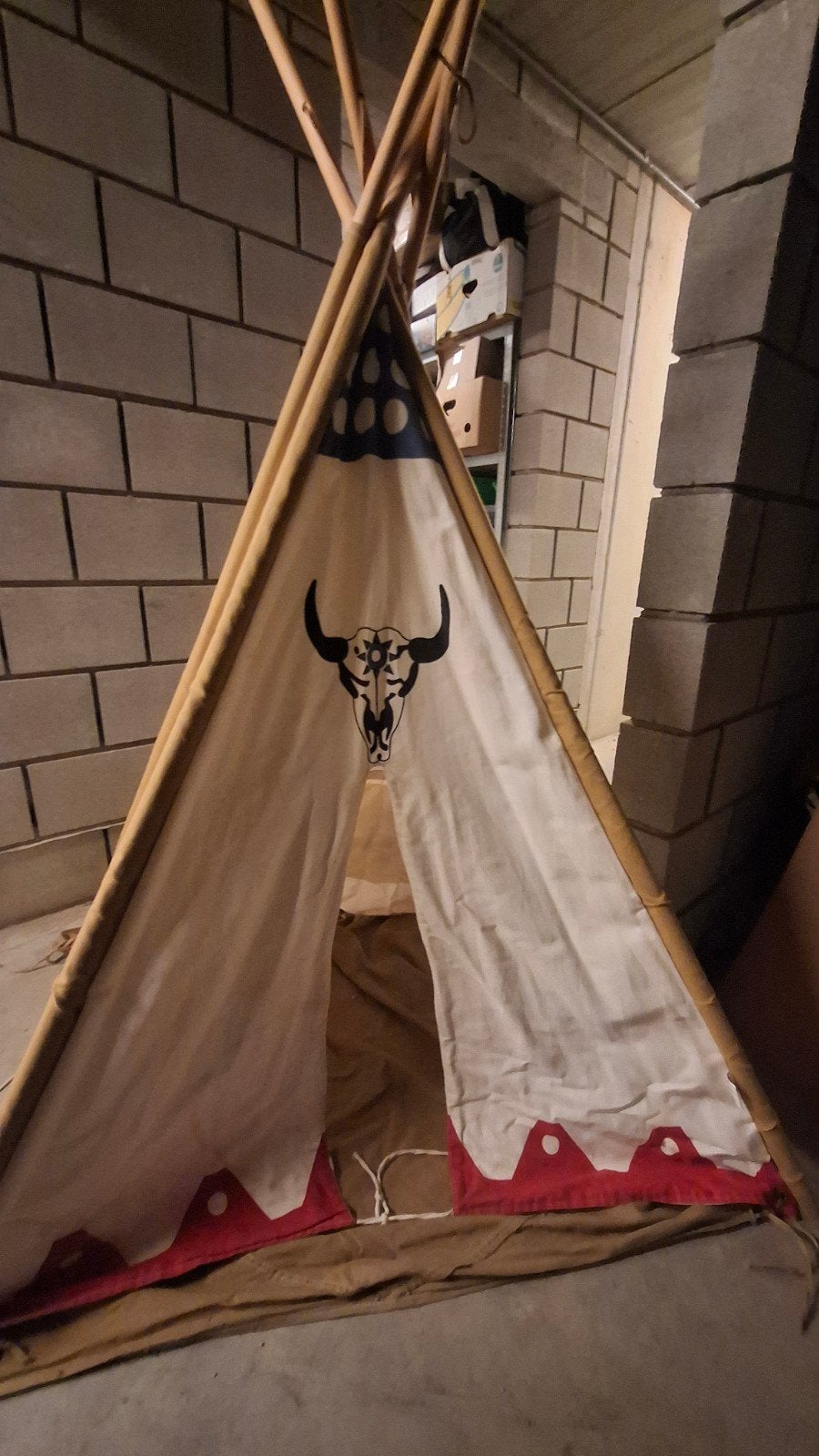 Tipi tent, Ophalen