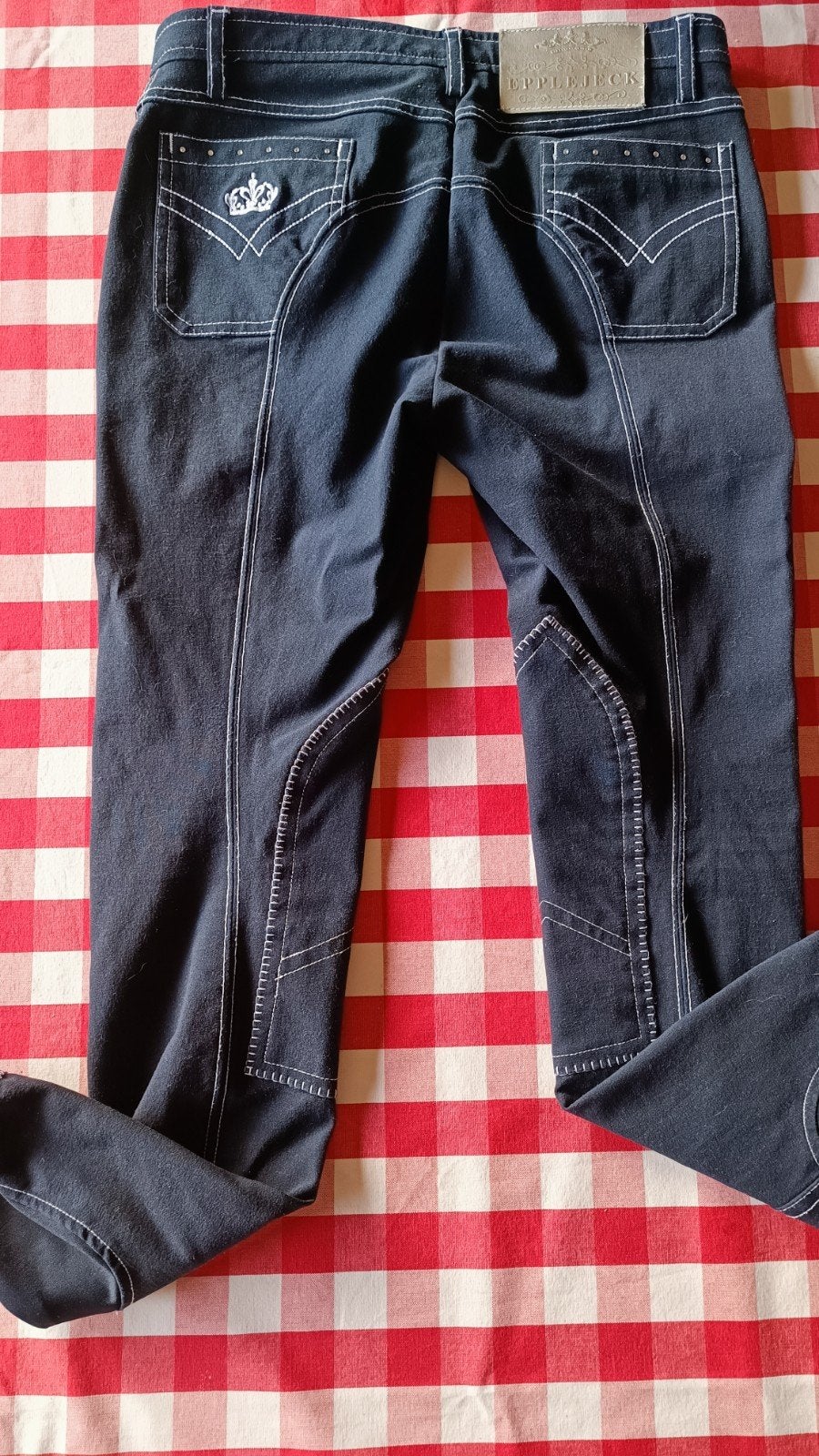 paardrijbroek maat 158, Dieren en Toebehoren, Ritssluiting, Blauw, Kinderen, Ophalen of Verzenden