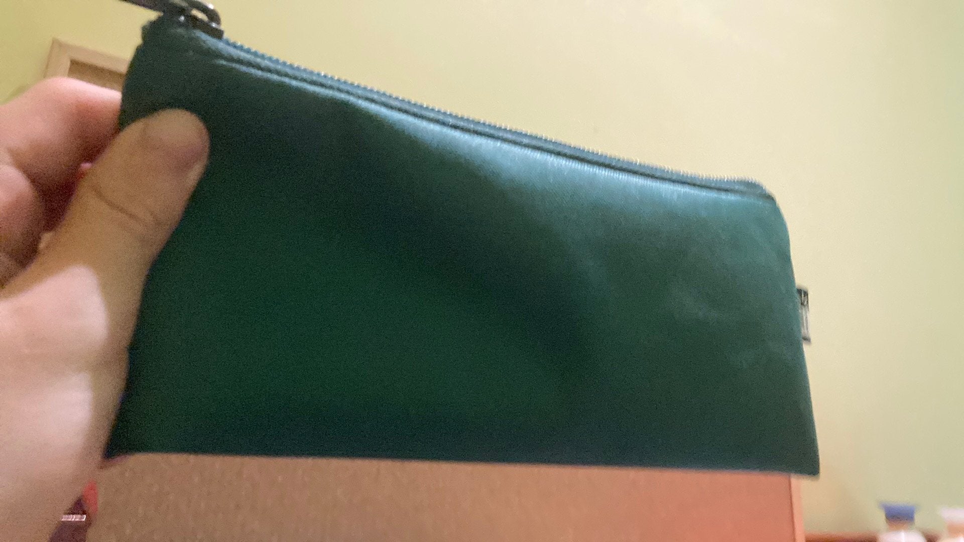 Groene pennenzak, Handtassen en Accessoires, Ophalen, Nieuw, Groen
