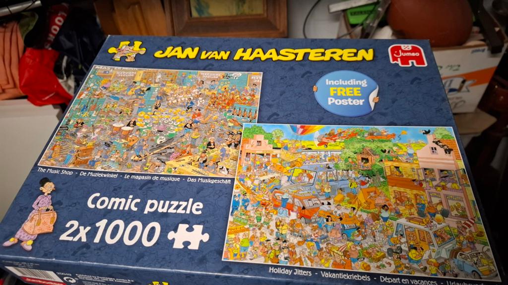 Puzzel jan van haasteren 2x1000stuks Vakantiekriebels / de w, Enlèvement