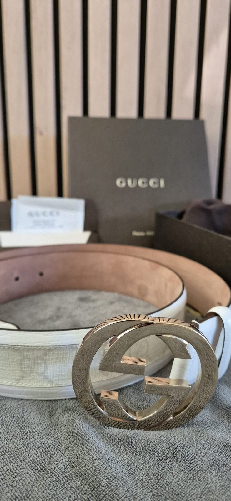 Gucci Riem Limited White Snake Edition, Kleding | Heren, Riemen en Ceintuurs, Ophalen of Verzenden