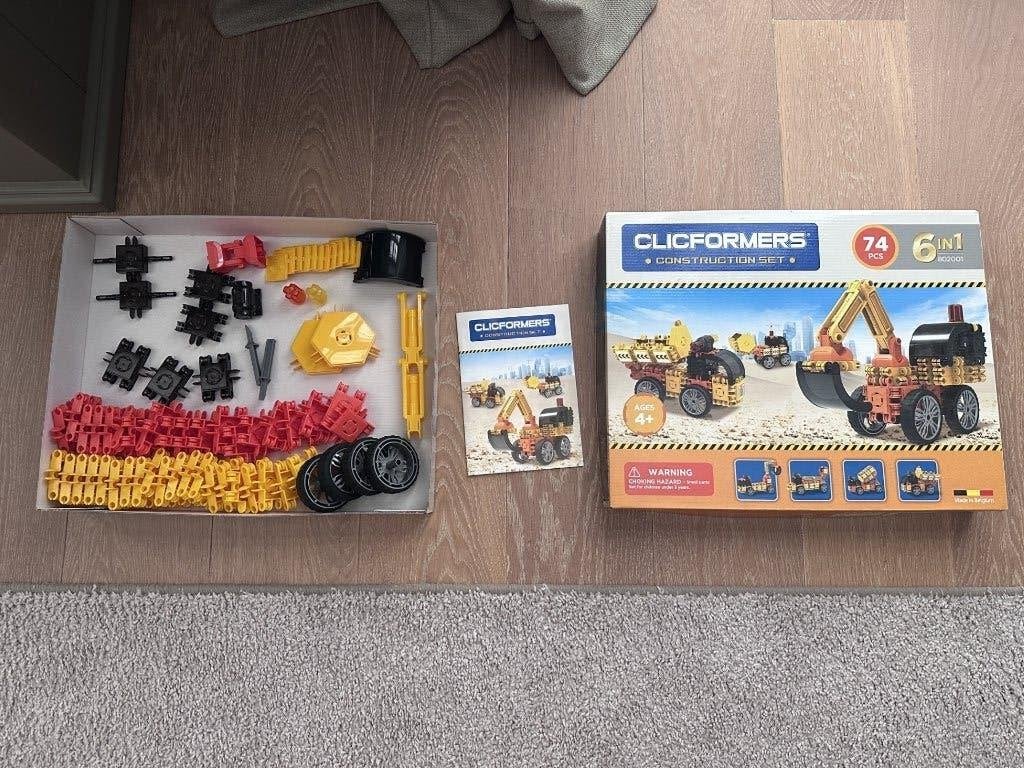 Clicformers construction set - kraan, Kinderen en Baby's, Speelgoed | Bouwstenen, Ophalen, Zo goed als nieuw, Overige merken