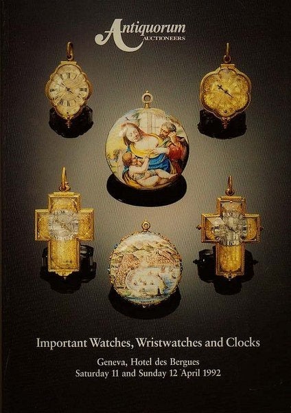 Important Watches, Wristwatches and Clocks 12 April 1992, Ophalen, Zo goed als nieuw, Overige onderwerpen