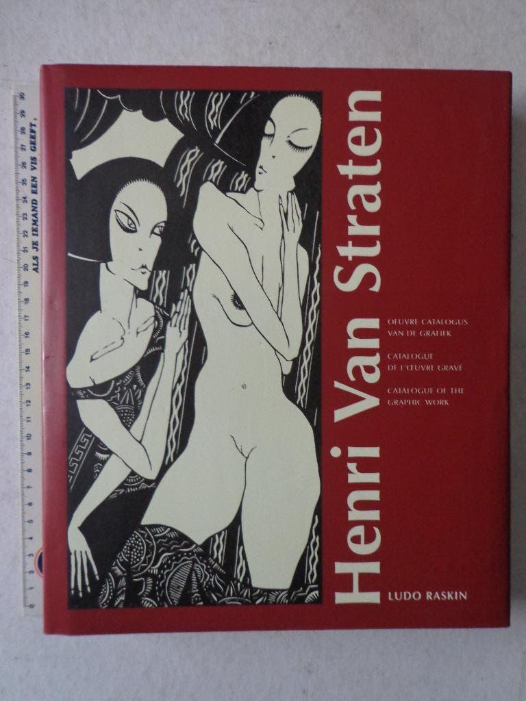 Referentiewerk Henri Van Straten met linosnede Margot, Ophalen of Verzenden, Zo goed als nieuw, Ludo Raskin, Schilder- en Tekenkunst