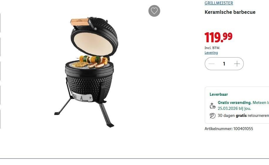 Keramische barbecue, Tuin en Terras, Ophalen, Gebruikt, Grillmeister