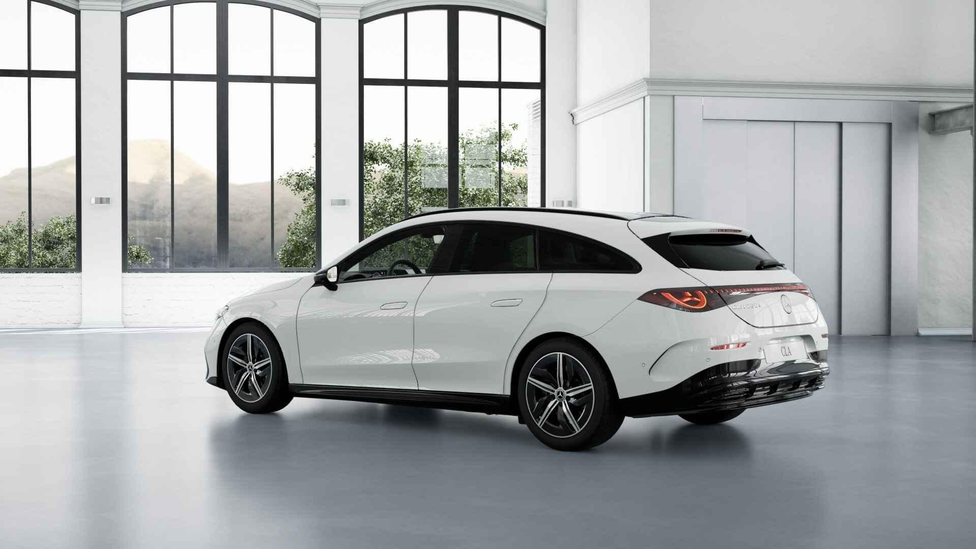 Mercedes-Benz CLA-klasse 250+ Shooting Brake AMG Line | Pano, Auto's, Mercedes-Benz, Automaat, CLA, Wit, 5 deurs