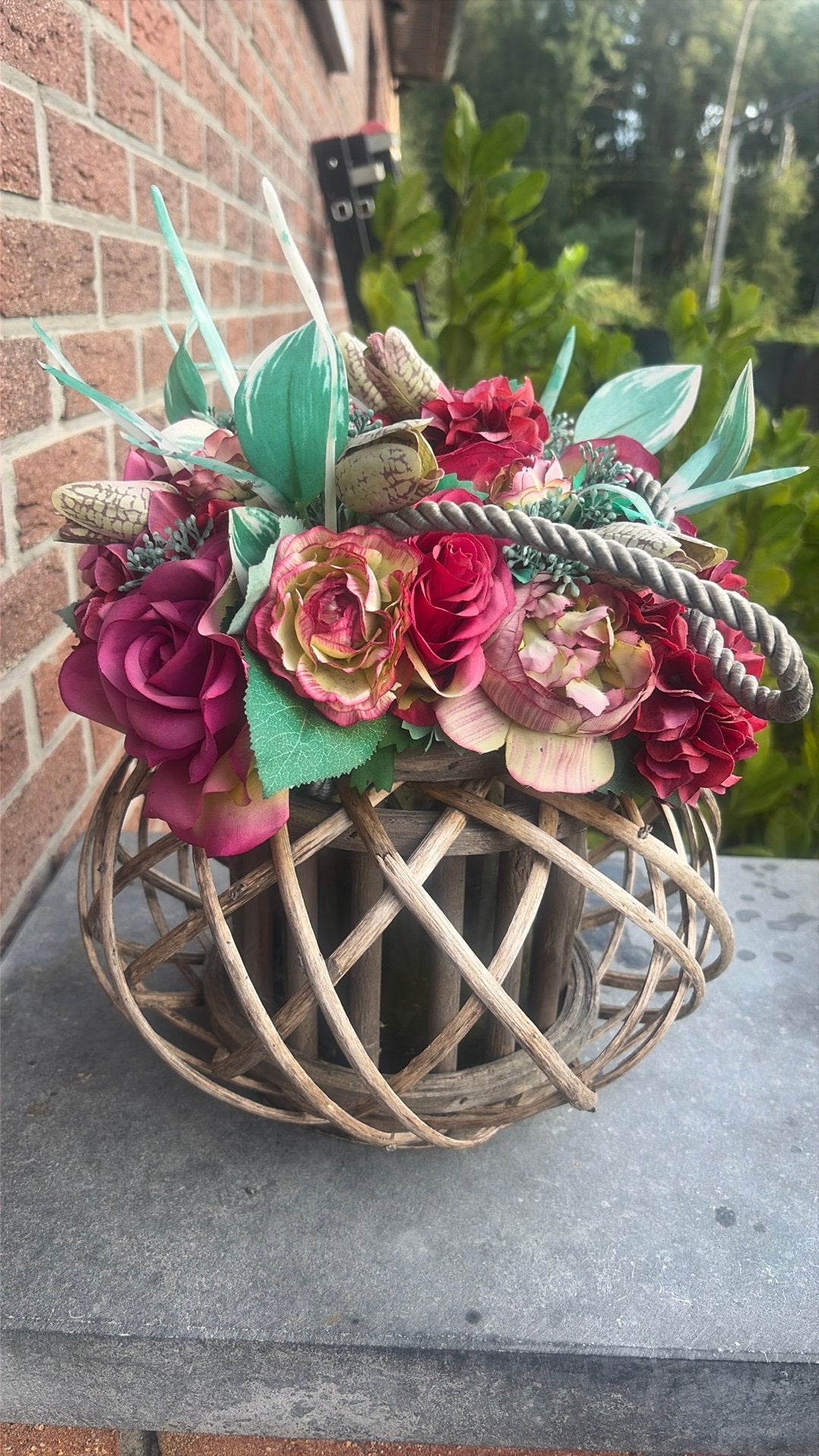 Kunstbloemen in pot, Ophalen, Zo goed als nieuw