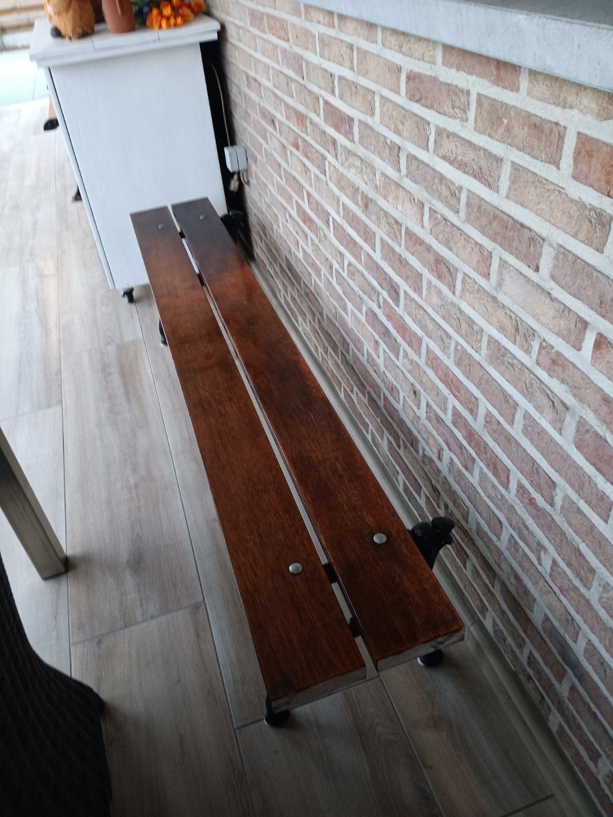 gerestaureerde tuinbank, Enlèvement