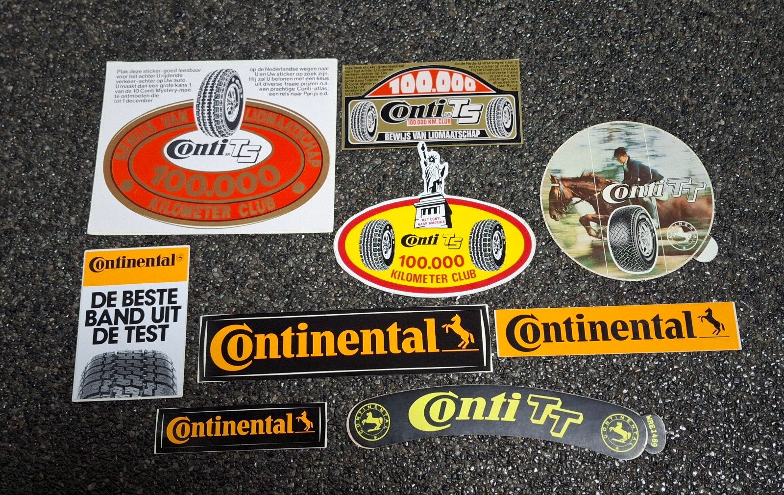 Lot d'autocollants pour pneus de la marque Continental Conti, Enlèvement ou Envoi, Comme neuf, Marque