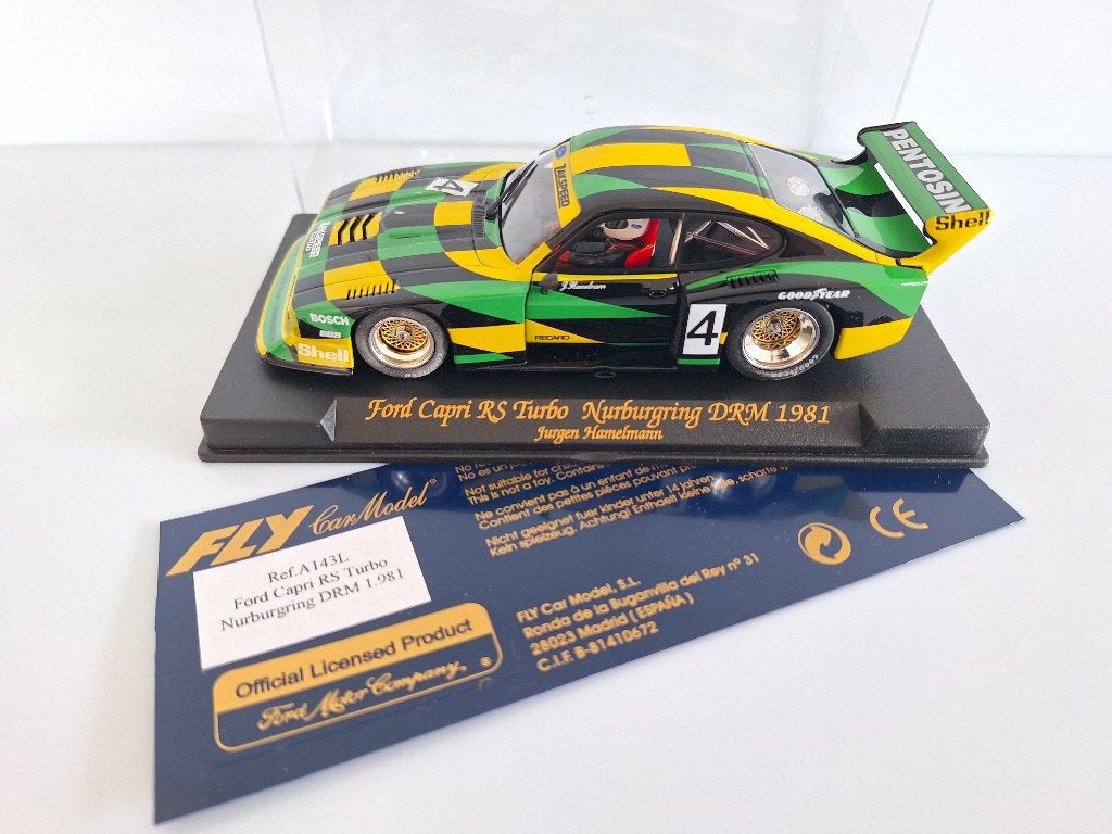 Fly Ford Capri RS Turbo Nürburgring 1981DRM A143L MET LICHT, Overige merken, Racebaan, Verzenden, Nieuw
