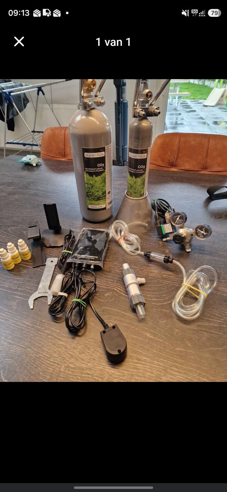 Complete CO₂-set voor aquarium – zo goed als nieuw, Ophalen, Overige merken, Zo goed als nieuw, Inclusief controller