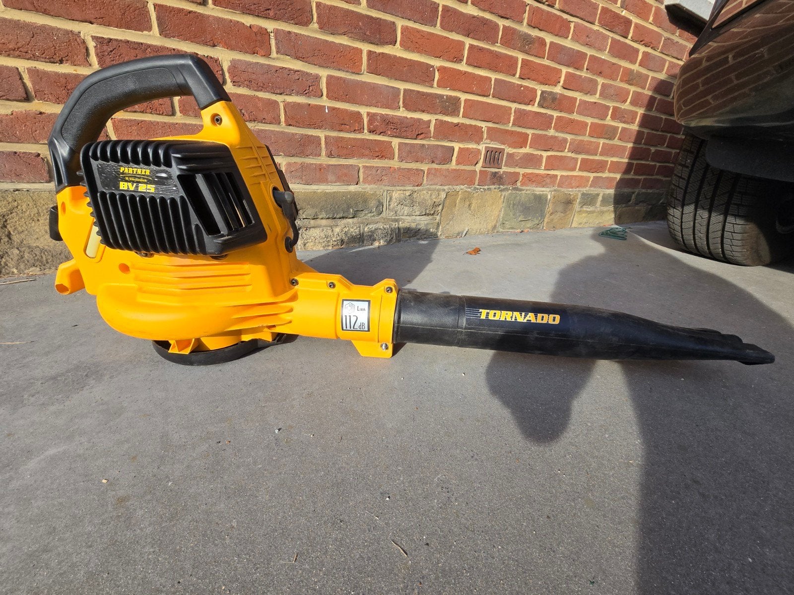 Soufleur et aspirateur de feuilles thermique, Tuin en Terras, Ophalen, Benzine, Gebruikt, Met opvangzak