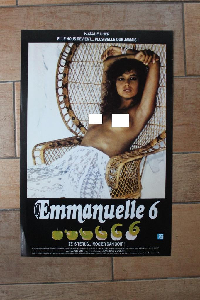 filmaffiche Emmanuelle 6 filmposter, Enlèvement ou Envoi, Rectangulaire vertical, A1 jusqu'à A3, Comme neuf