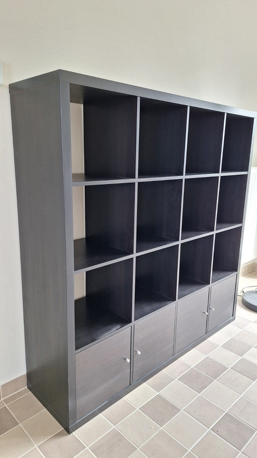 Étagère Kallax 16 cases noir brun Ikea, Maison & Meubles, Enlèvement