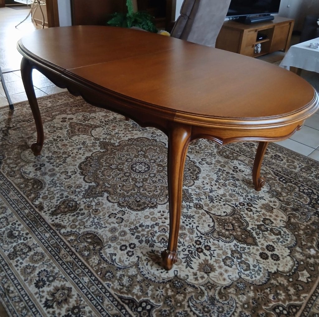 Tafel en 6 stoelen, Ophalen, Gebruikt, Eikenhout, Vijf personen of meer