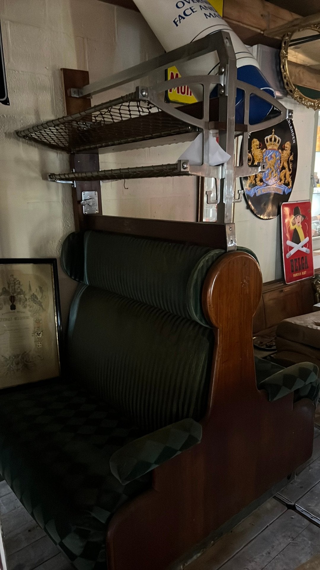 Henry Van De Velde 1933 treinbank 1ste klasse, Antiek en Kunst, Kunst | Designobjecten, Ophalen