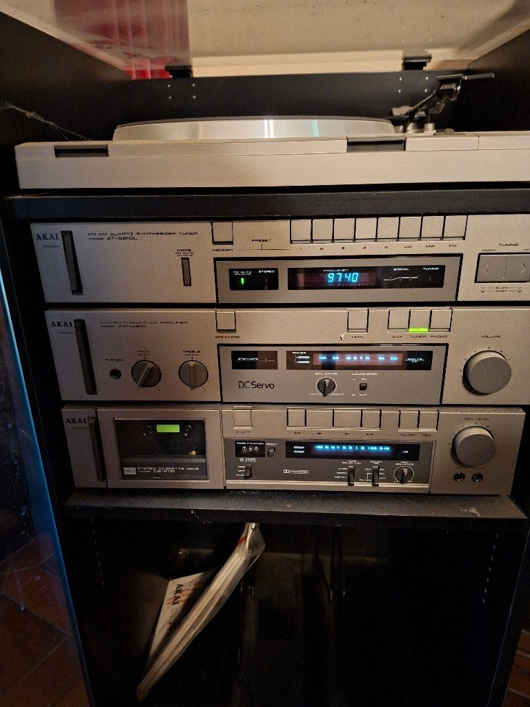 Akai set hi fi, TV, Hi-fi & Vidéo, Chaîne Hi-fi, Enlèvement, Utilisé, Haut-parleurs, Akai