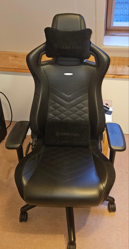 Noble Chairs Epic Black, Maison & Meubles, Chaises de bureau, Comme neuf, Chaise de bureau de gaming, Enlèvement, Chaise de bureau