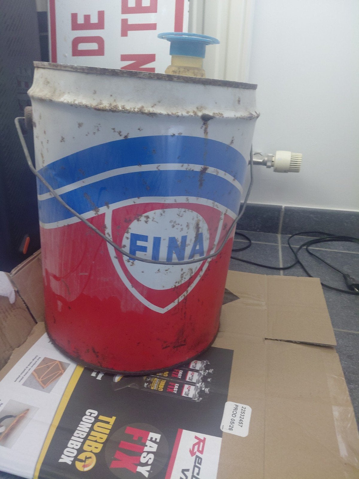 groot olievat fina mancave, Ophalen, Gebruikt