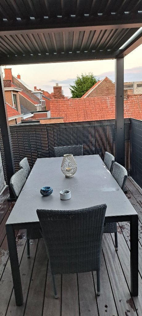 Terras tafel, Enlèvement, Comme neuf, Rectangulaire, Aluminium