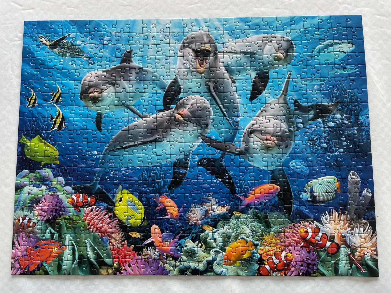 Ravensburger puzzel dolfijnen 500stk, Kinderen en Baby's, Speelgoed | Educatief en Creatief, Ophalen of Verzenden, Zo goed als nieuw
