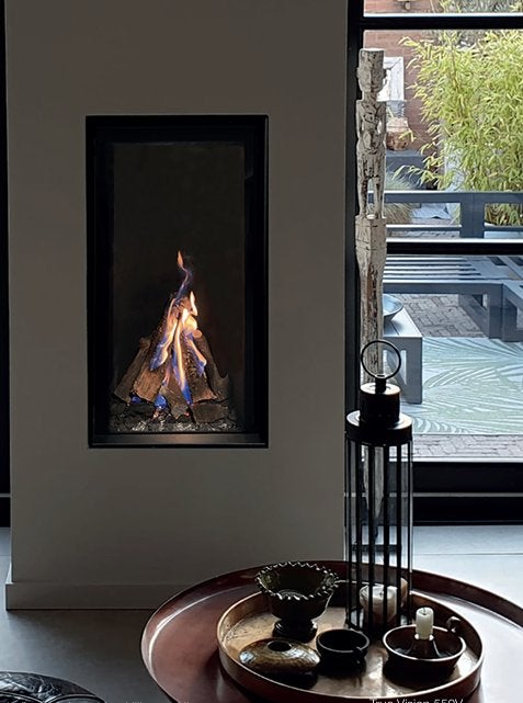 M Design True Vision 550 V, Enlèvement, Neuf, Encastré, Cheminée au gaz