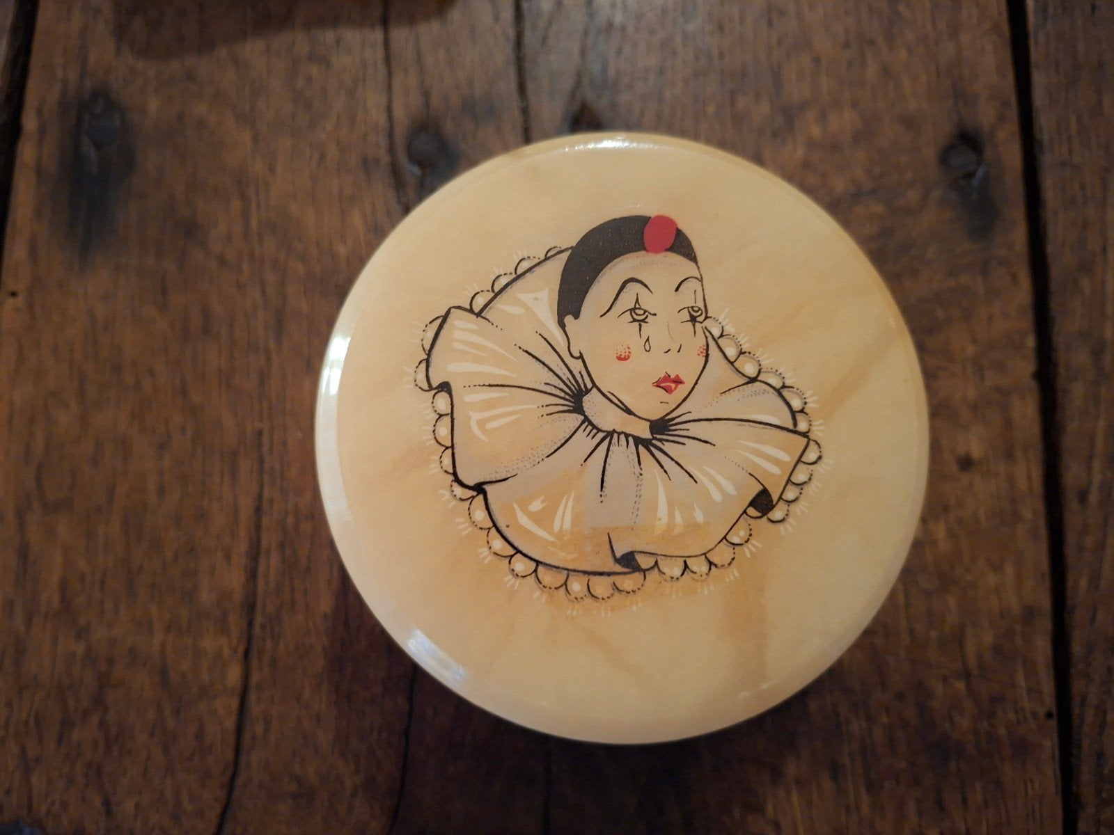 Boîte vintage avec couvercle, Antiquités & Art, Enlèvement ou Envoi