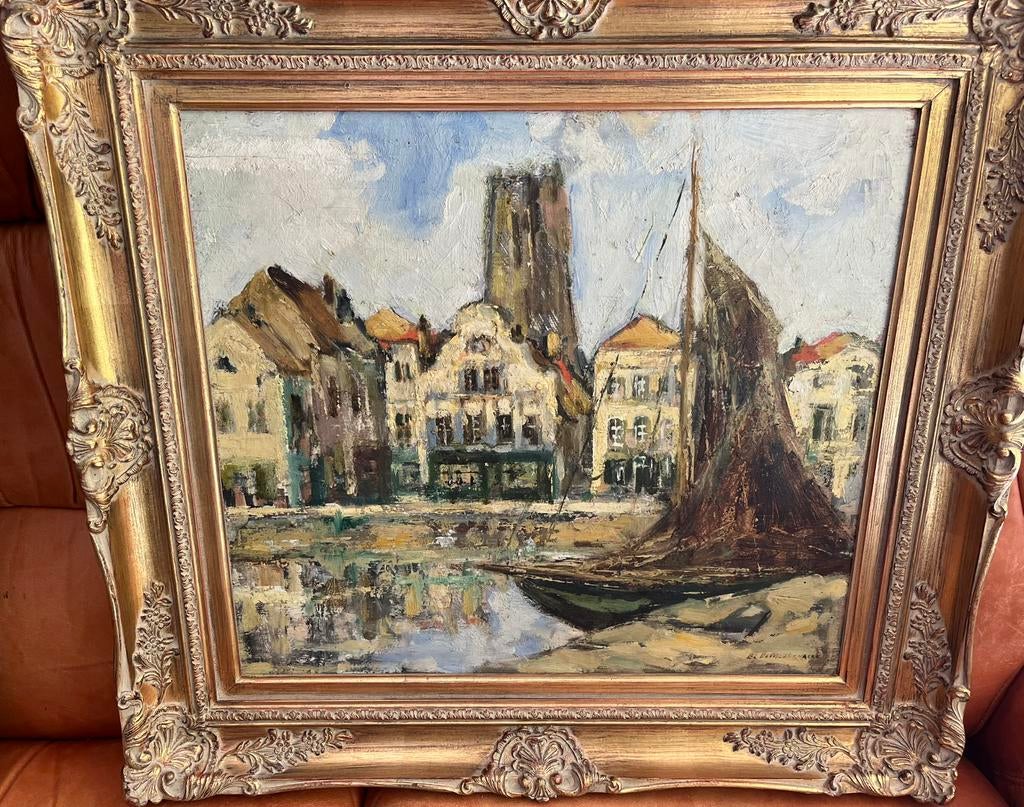 Tableau ancien signé De Meulenaere, Antiquités & Art, Enlèvement