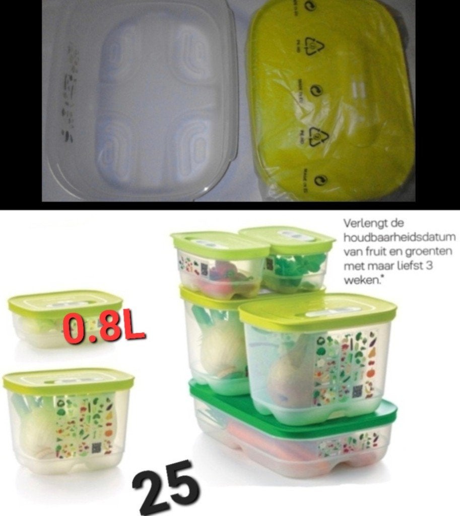 Tupperware VentSmart / FridgeSmart 0,8L, Maison & Meubles, Enlèvement ou Envoi, Autres couleurs, Récipient ou Bol, Compatible lave-vaisselle