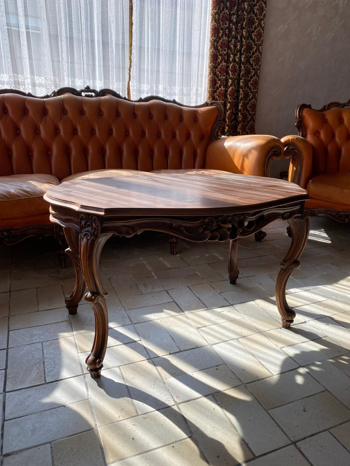Zetel met salfontafel, Ophalen