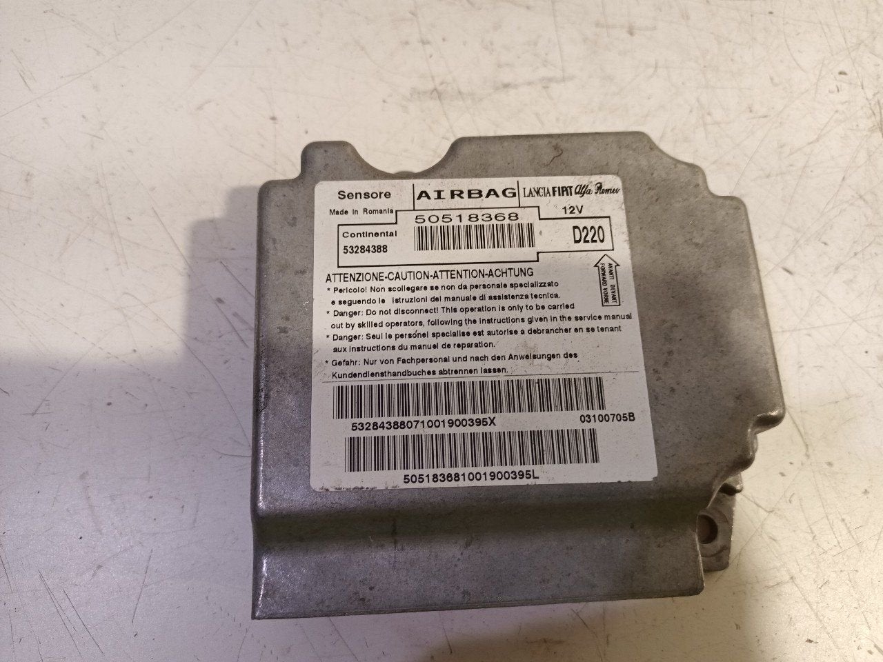 Airbag module Alfa Romeo MiTo, Onderdelen@venauto.nl, Van der Ven Autorecycling B.V., Gebruikt, Ettenseweg 76, 4706 PB Roosendaal, The Netherlands