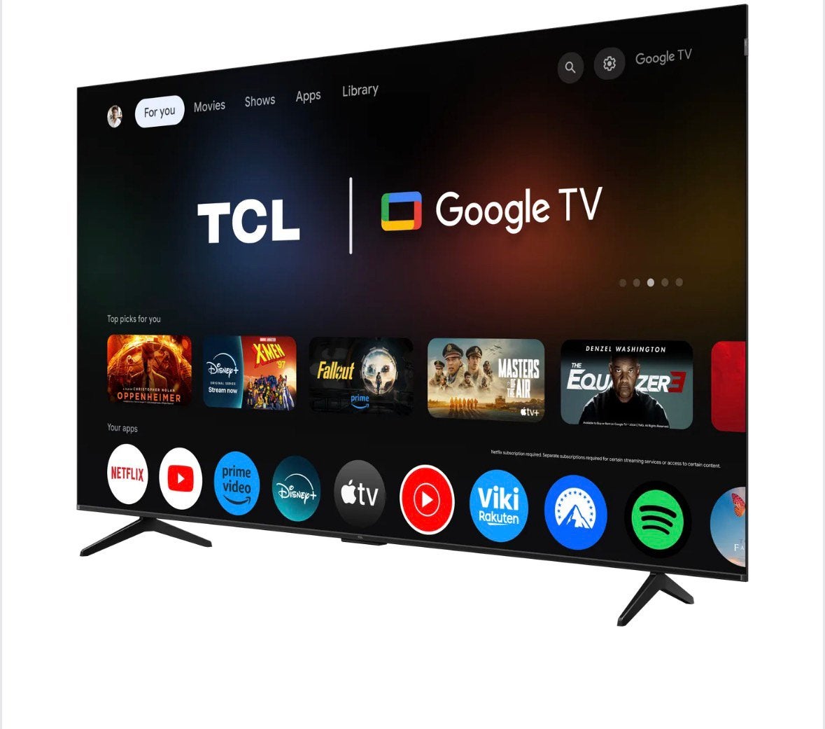 Téléviseur intelligent Tcl 4K QLED, Enlèvement, Neuf, QLED