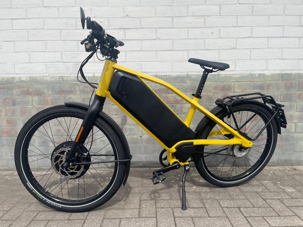 Ellio Max sport unisize 1150wh chrome yellow, Vélos & Vélomoteurs, Vélos électriques, Enlèvement, Comme neuf