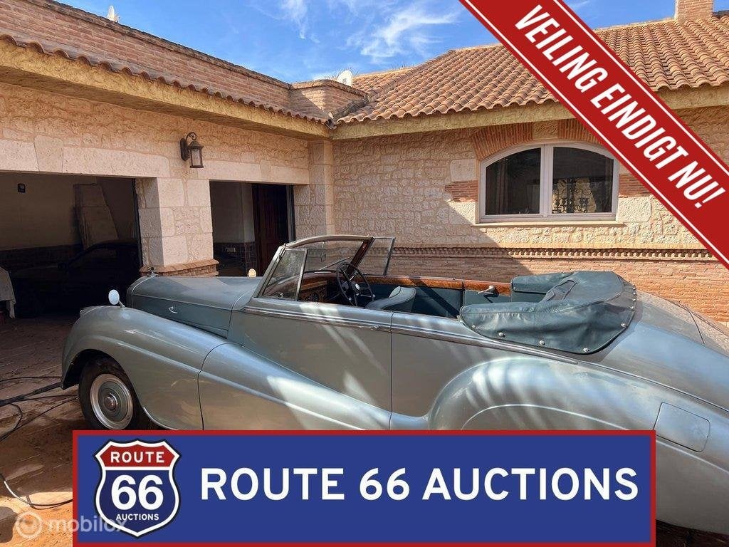 Bentley R-Type Park Ward Cabriolet | 1954 | Route 66 Auction, Auto's, Zwart, Bedrijf, Handgeschakeld, Overige carrosserie