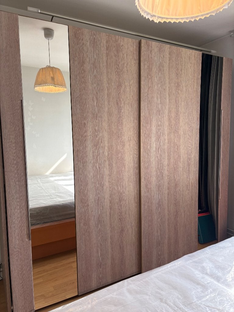Grand dressing - portes coulissantes et miroirs, 200 cm ou plus, Bois, Comme neuf, Enlèvement