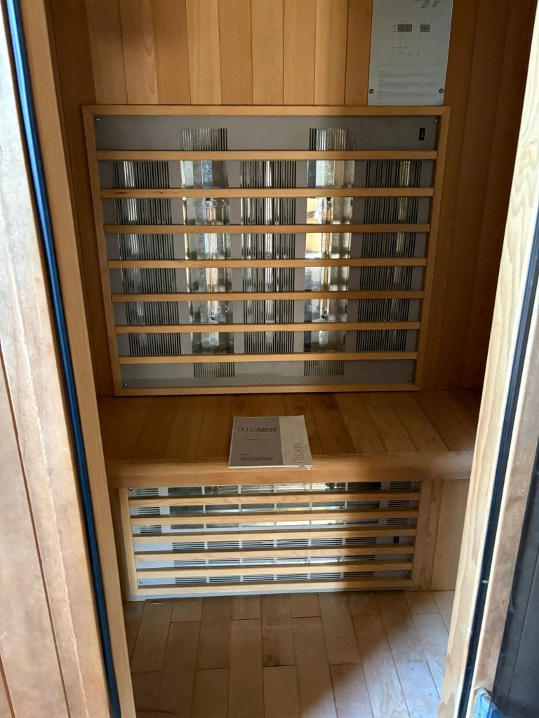 Warmte infraroodcabine, Sport en Fitness, Sauna, Ophalen, Zo goed als nieuw, Infrarood, Complete sauna