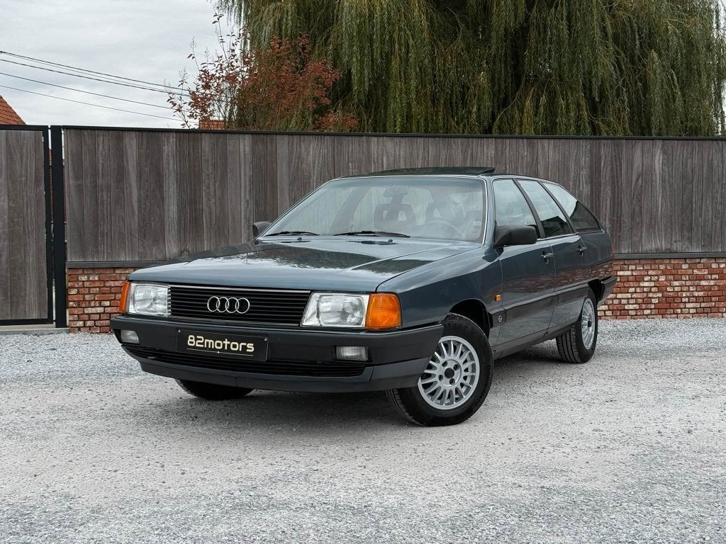 audi 100 avant 2.2e/5cilinder/oldtimer/136pk/2e eigenaar, Auto's, Stof, Blauw, 2226 cc, Bedrijf