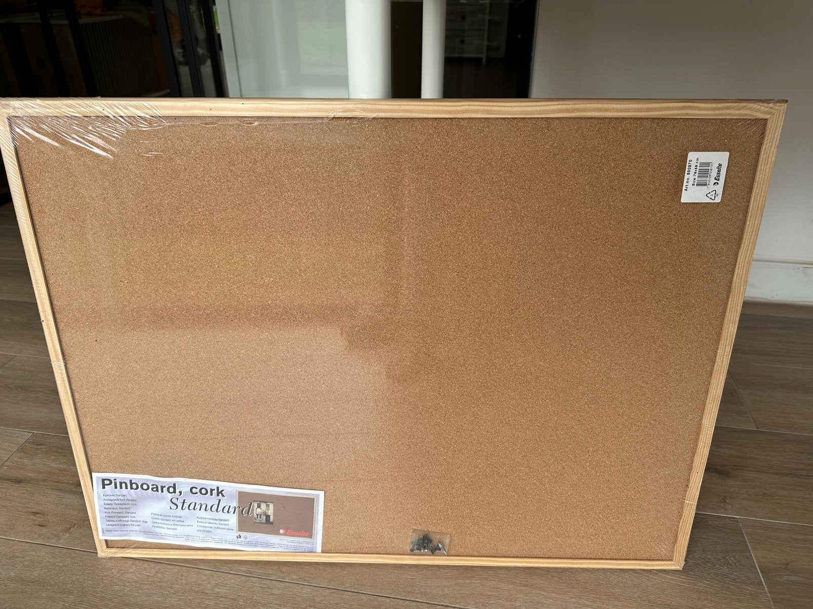 Kurk prikbord Esselte 80x60, Ophalen, Nieuw, Prikbord
