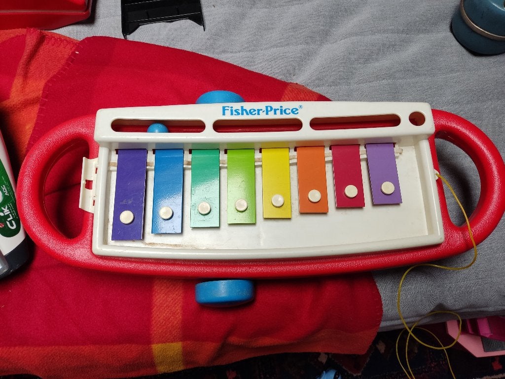 Fisher Price xylofoon, Ophalen of Verzenden, Gebruikt, Overige typen, Met geluid