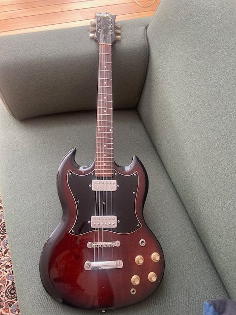 guitare électrique vintage du Japon, Musique & Instruments, Instruments à corde | Guitares | Acoustiques, Utilisé, Autres types