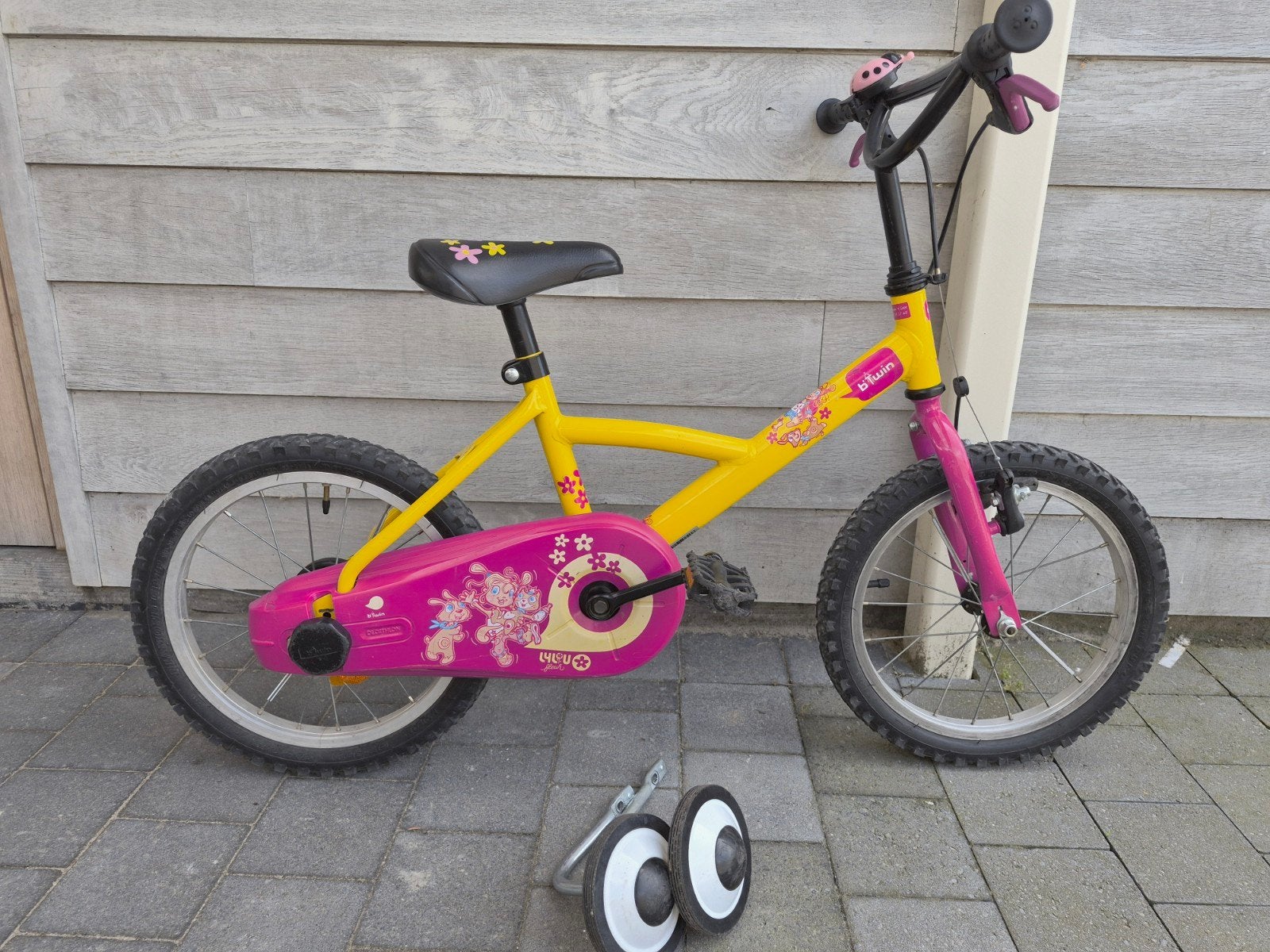 fiets 16 inch, Fietsen en Brommers, Fietsen | Kinderfietsjes, Ophalen, Gebruikt, 16 tot 20 inch, Zijwieltjes