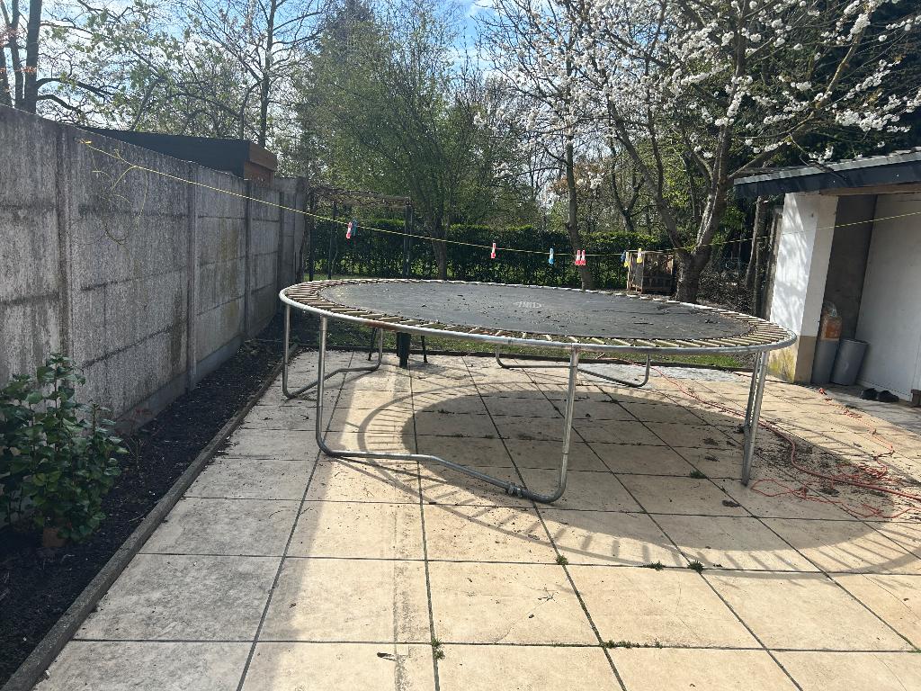 Grote trampoline, Hobby en Vrije tijd, Ophalen, Gebruikt
