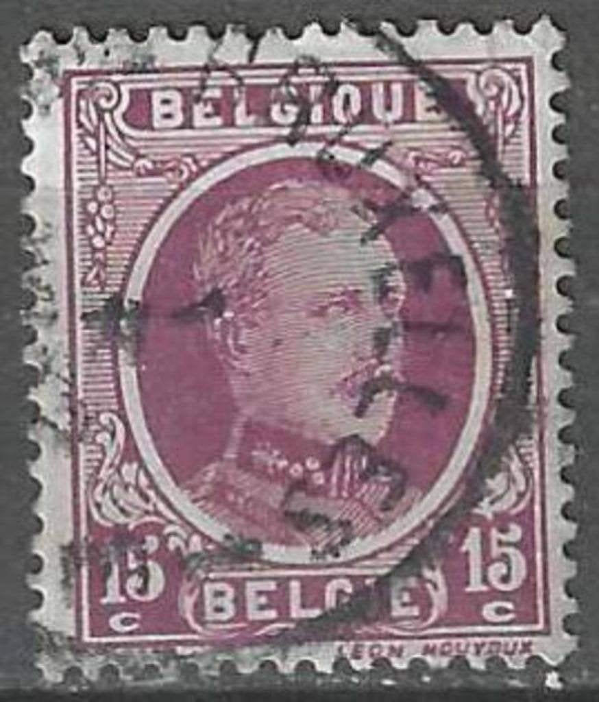 Belgique 1921/1927 - Yvert/OBP 195 - Roi Albert Ier (ST), Envoi, Affranchi, Oblitéré, Maison royale