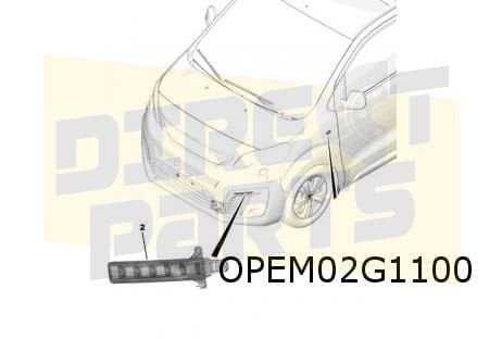 Opel Vivaro mistlamp L/R (LED) zwart Origineel! 9824531480, -, Verzenden, -, Opel
