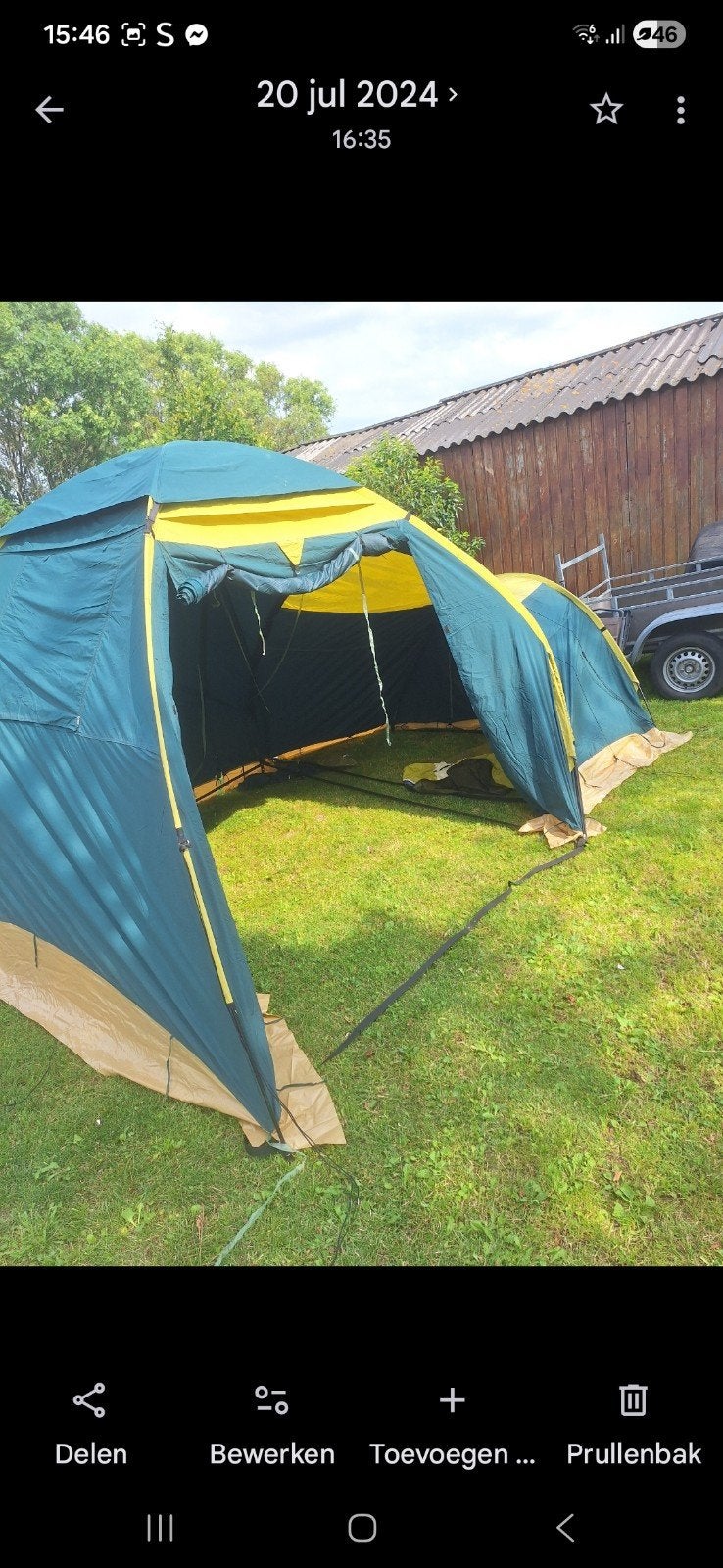 Te koop tent..., Enlèvement